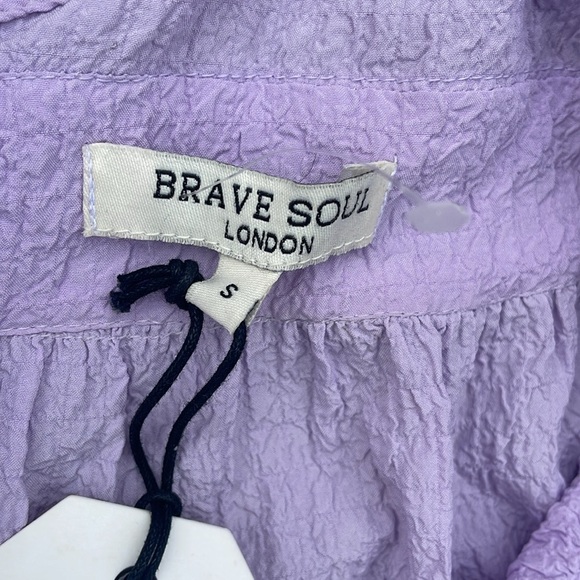 NWT Brave Soul London Lilac Open Back Tiered Dress - Picture 9 of 11